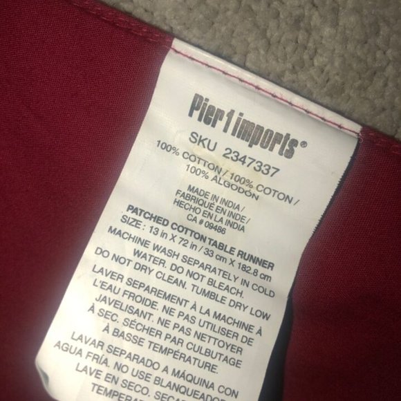 PIER 1 IMPORTS Multi-Color‎ Paisley Stripes TABLE RUNNER 72” x 13” Fall winter - Picture 13 of 14